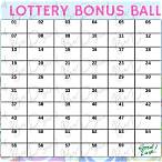 lottery bonus ball numbers